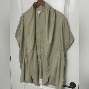 Chicos Women’s Faux Suede Open-Front, Cardigan.